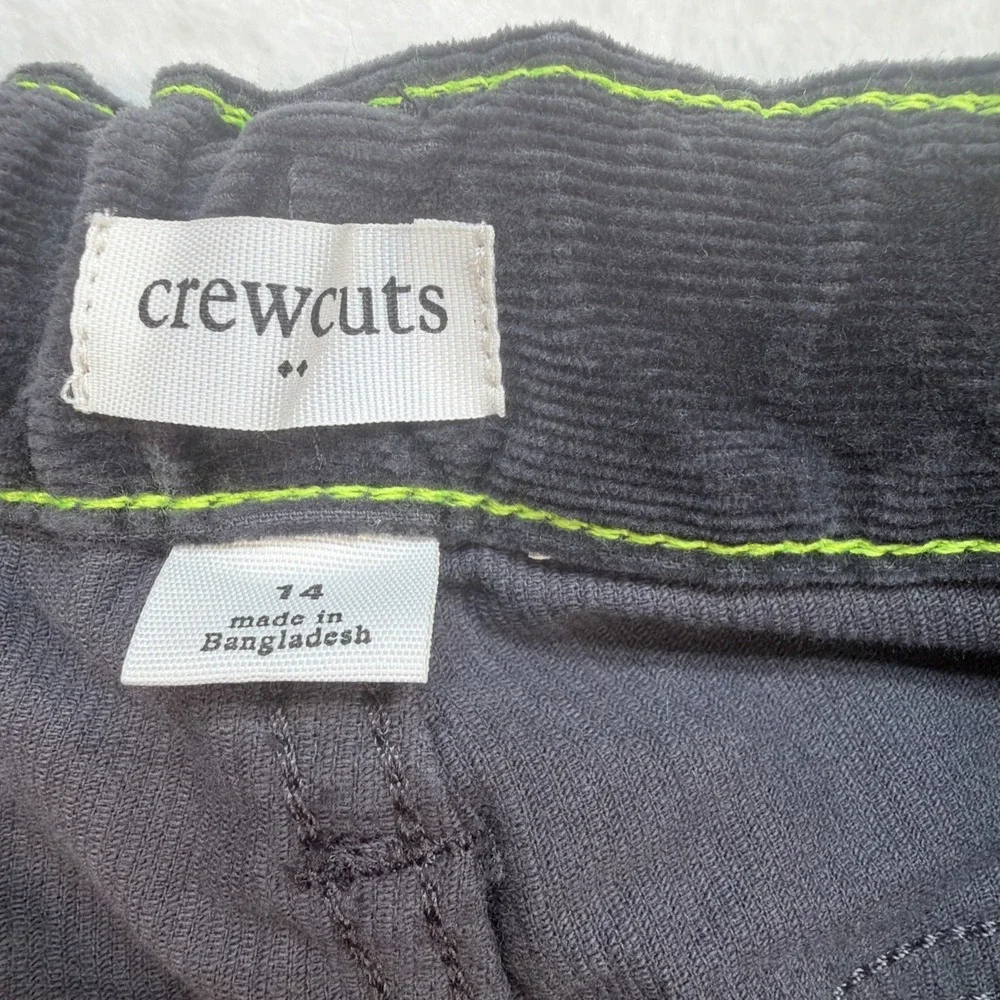 Crewcuts Girls Corduroy Pants Gray‎ Size 14 Youth Straight Leg Casual School
